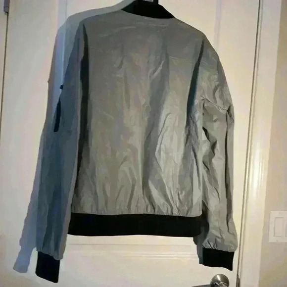 FRIED-DENIM Mens Reflector Jacket with Zipper and Pockets - Picture 5 of 7